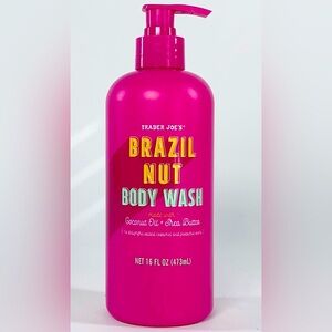Trader Joe's Brazil Nut Body Wash Made With Coconut Oll + Shea Butter 16 Fl Oz.